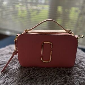 Marc Jacobs Coral Crossbody Bag with Gold Accents